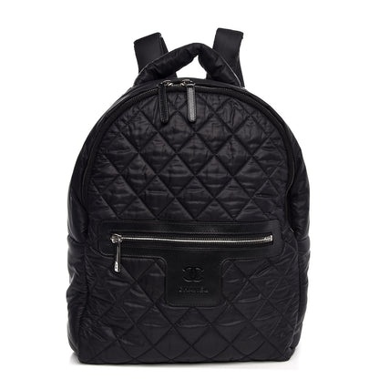 Chanel Nylon Quilted Coco Cocoon Backpack Black 1 of 7