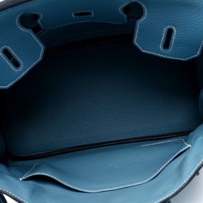 Hermes Togo Birkin 30 Blue Jean 5 of 12