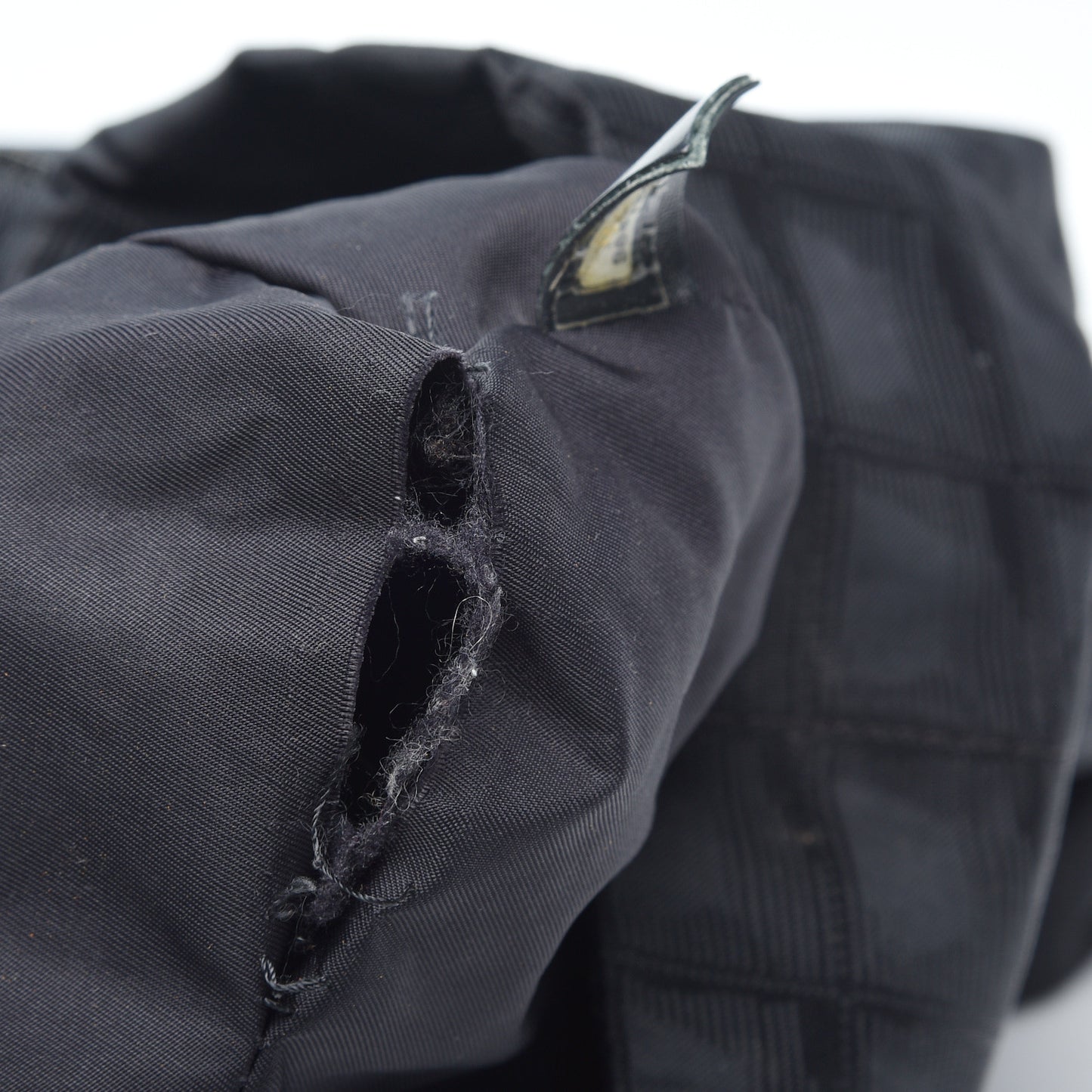 Nylon Large Travel Tote Black