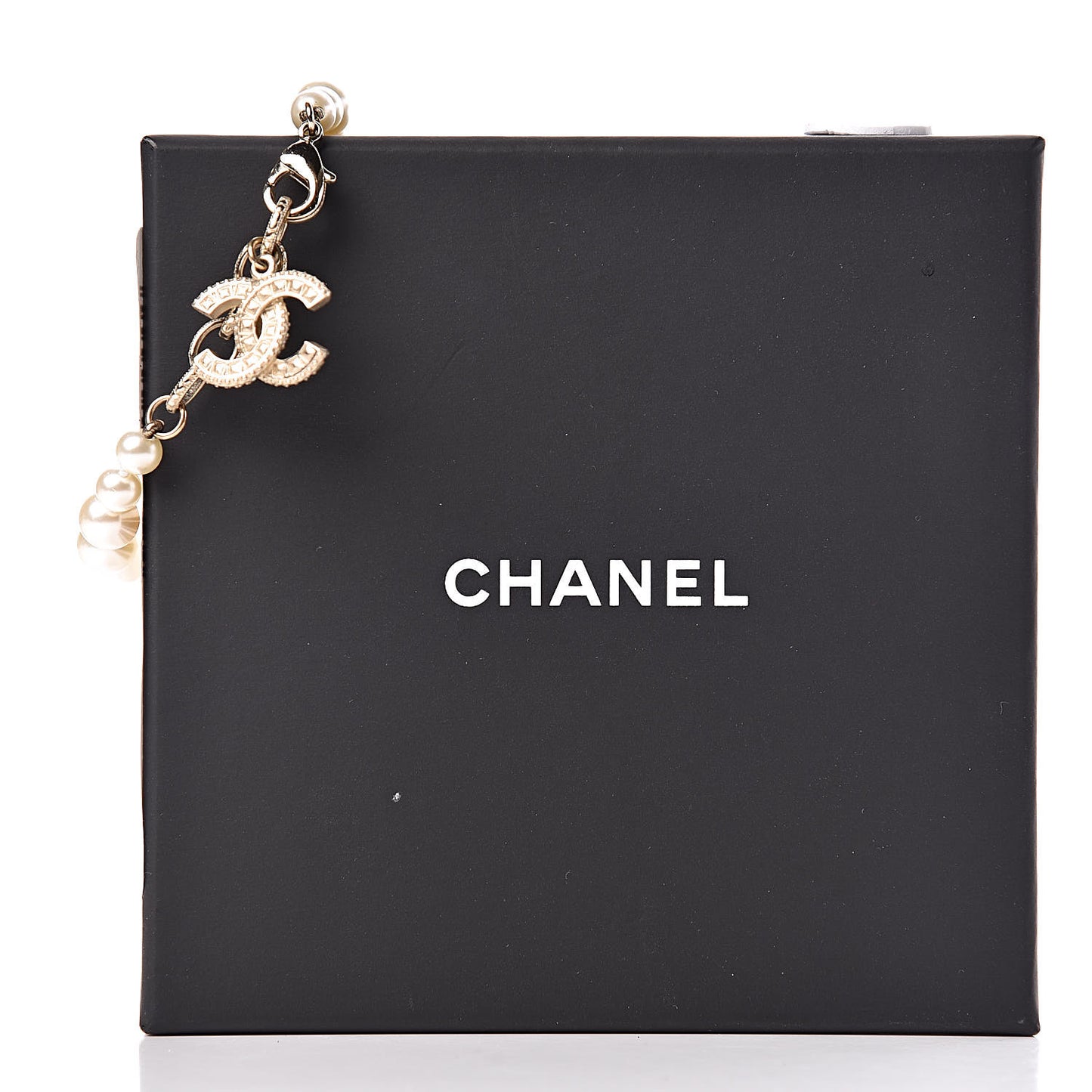 Pearl Crystal CC Bracelet Gold