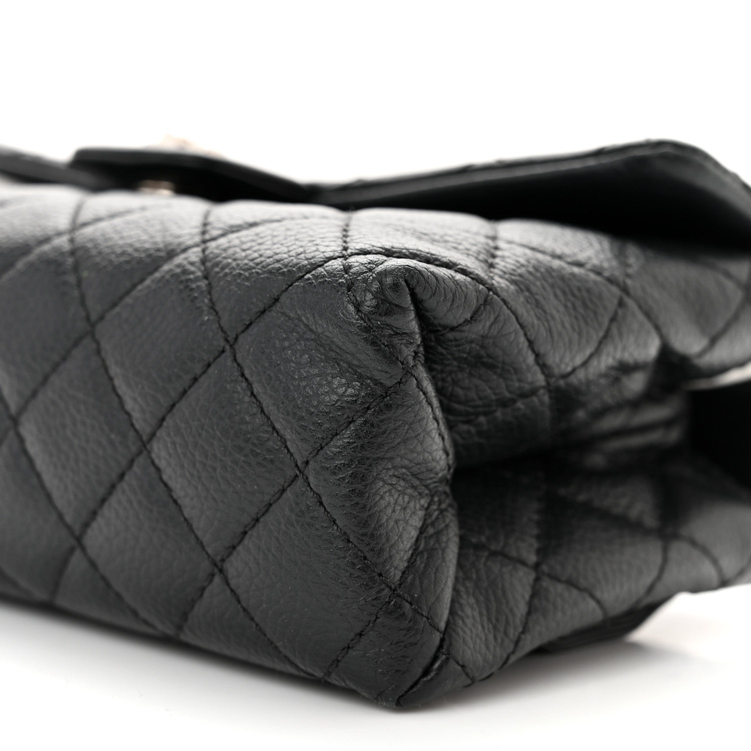 Chanel Grained Calfskin Quilted 2.55 Reissue Flap Belt Bag Clutch Black 11 of 11