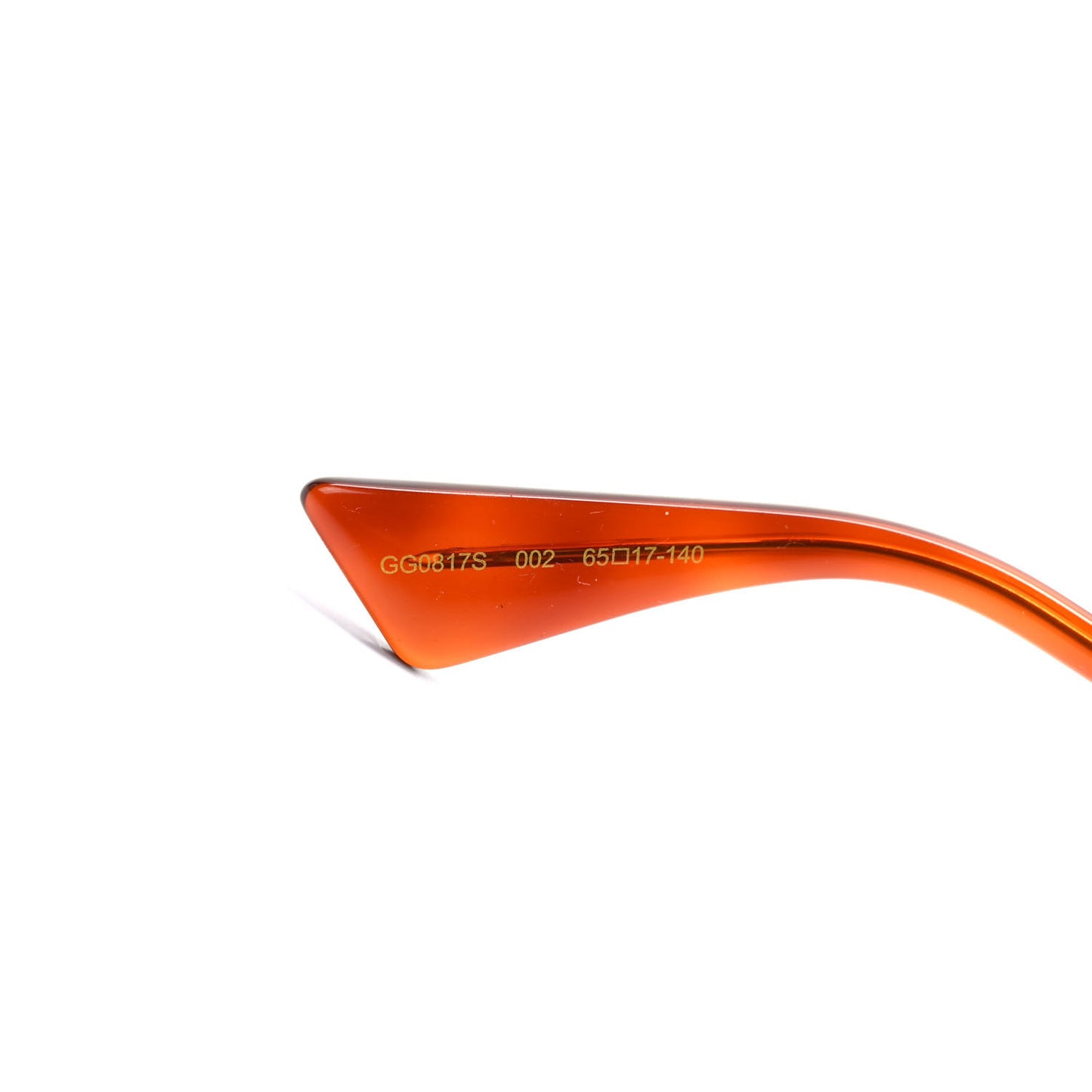 Metal Square Frame Sunglasses GG0817S Gold
