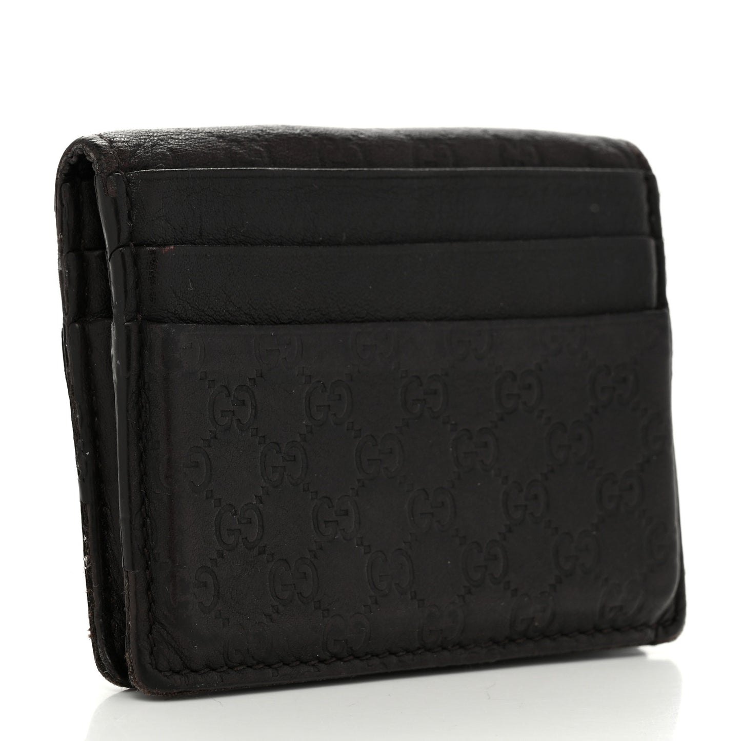 Guccissima Card Holder Brown