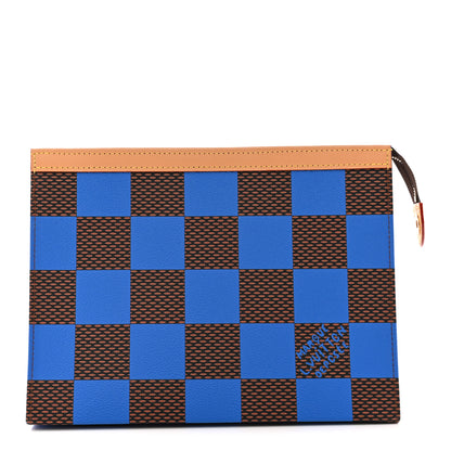Louis Vuitton Damier Pop Pochette Voyage MM Blue 1 of 9