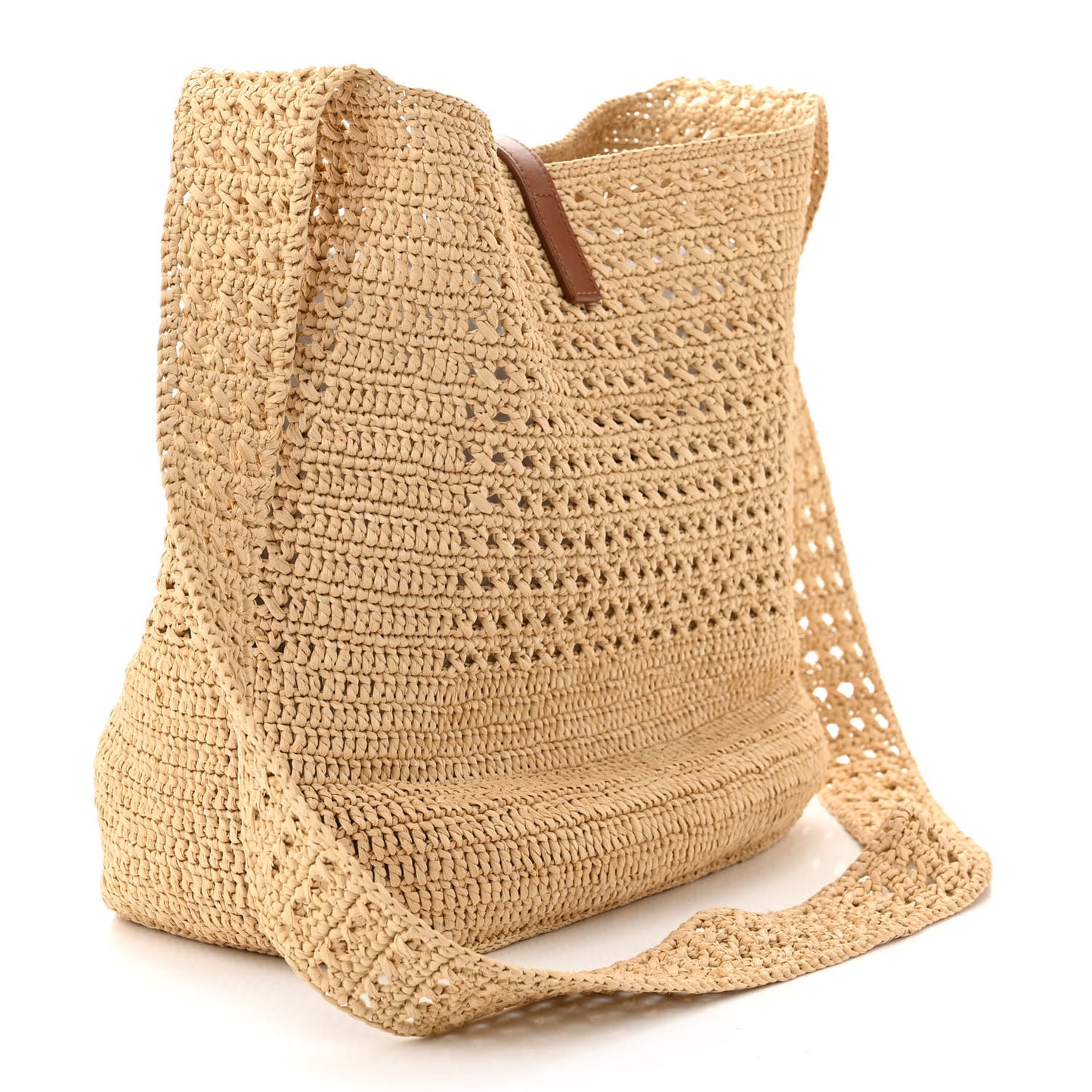 Raffia Monogram Hobo Naturale