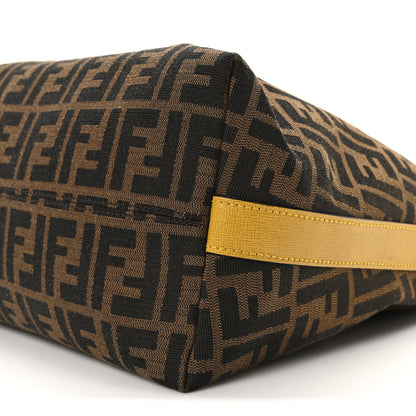 Fendi Zucca Vitello Artic Small Hobo Ocra Moro Black 10 of 10