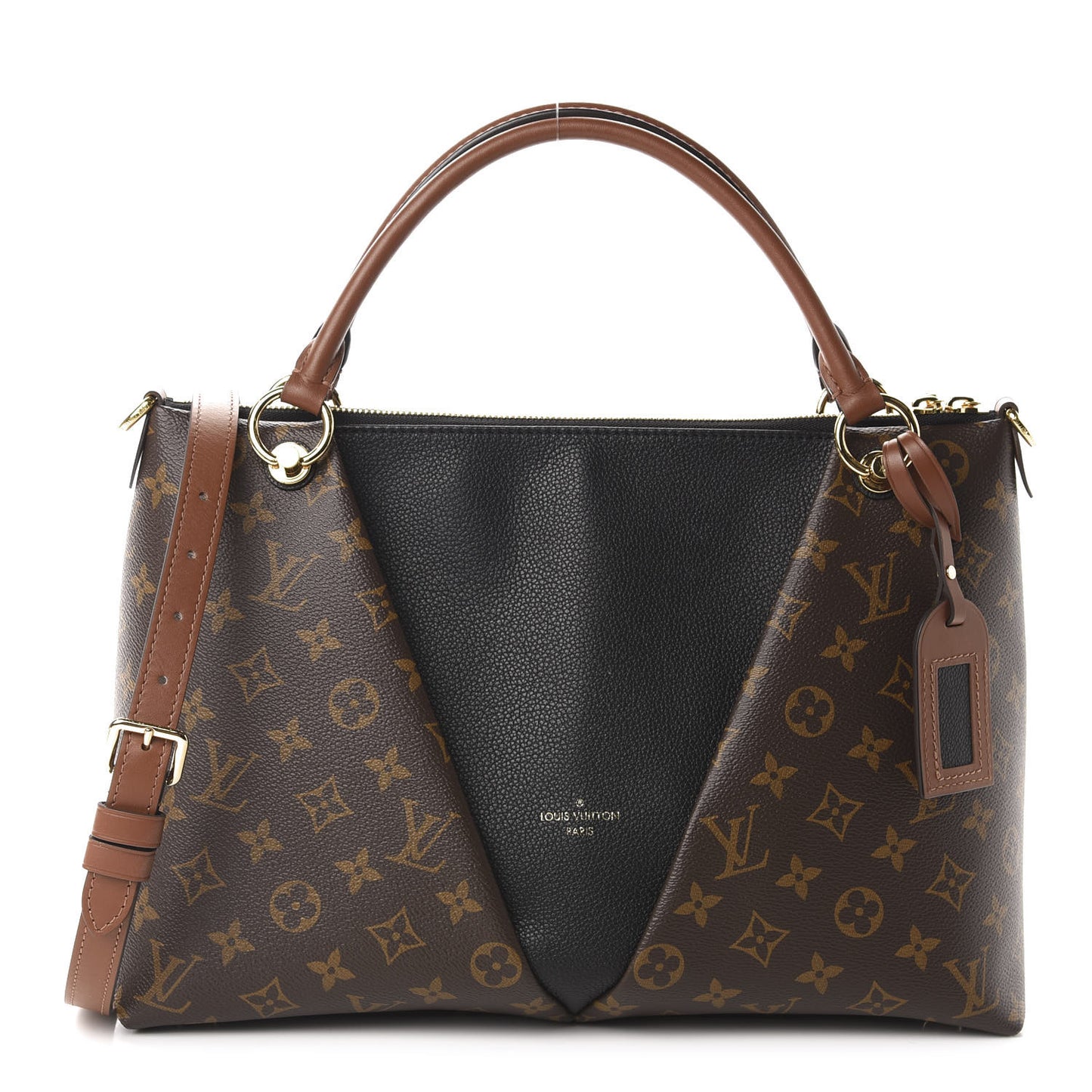 Monogram V Tote MM Black