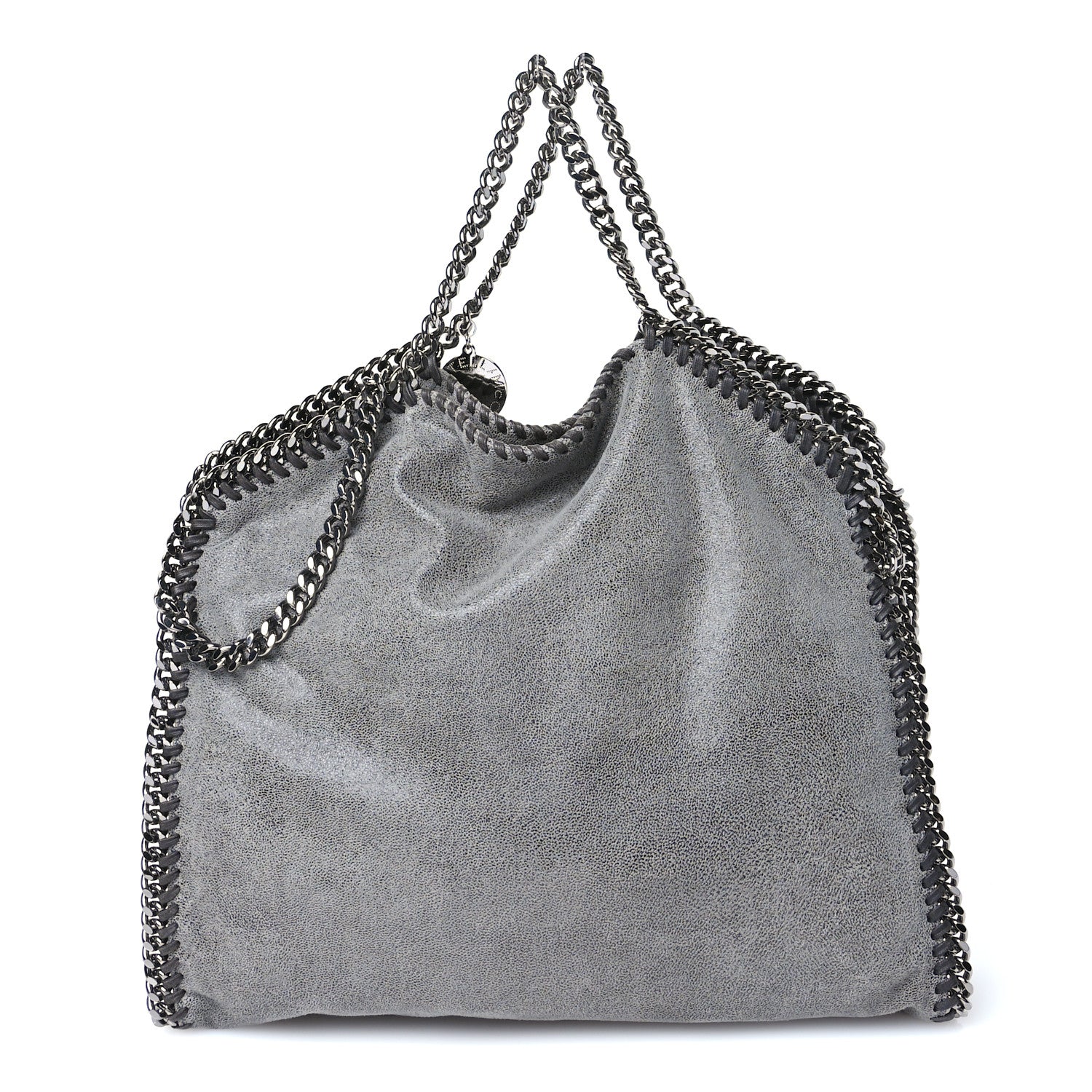 Stella McCartney Shaggy Deer Falabella Fold Over Tote Light Grey 1 of 10