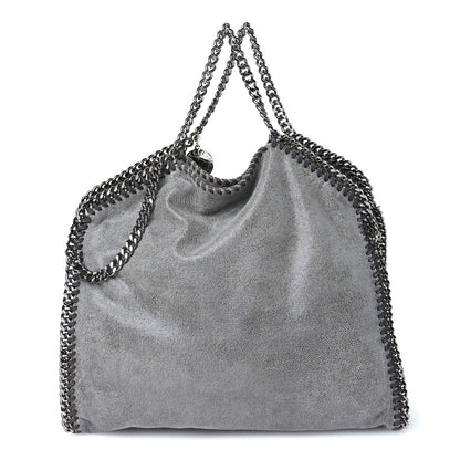 Stella McCartney Shaggy Deer Falabella Fold Over Tote Light Grey 1 of 10