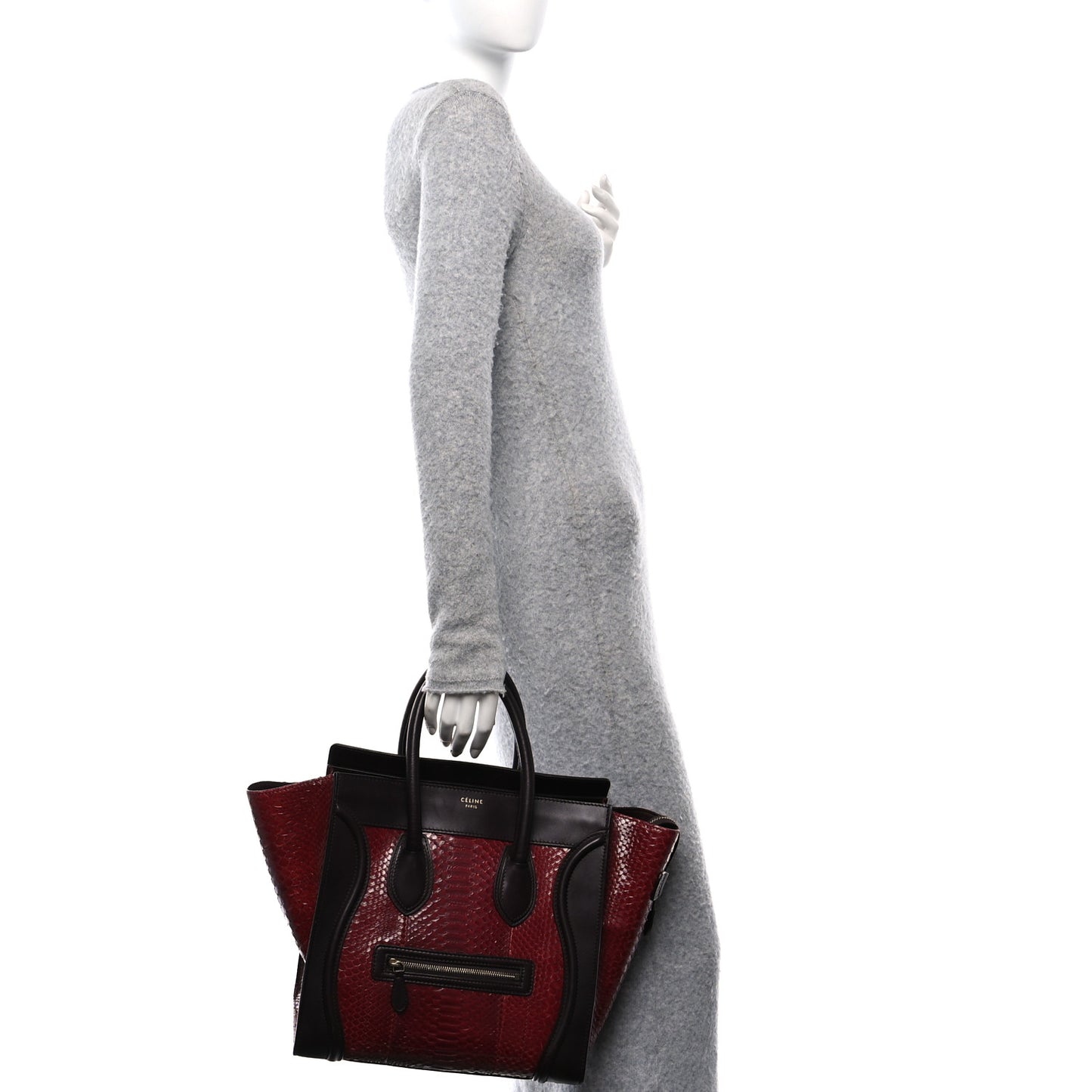 Snakeskin Mini Luggage Red