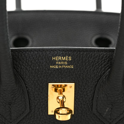 Hermes Togo Birkin 25 Black 6 of 10