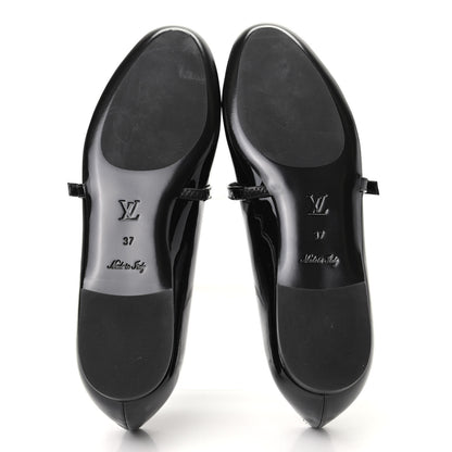 Louis Vuitton Patent Uniformes Ballet Flats 37 Black 5 of 8