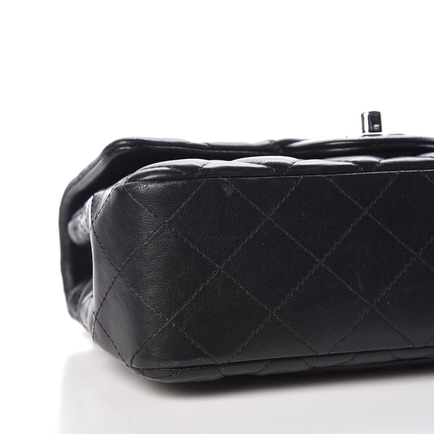 Chanel Lambskin Quilted Mini Rectangular Flap Black 5 of 11