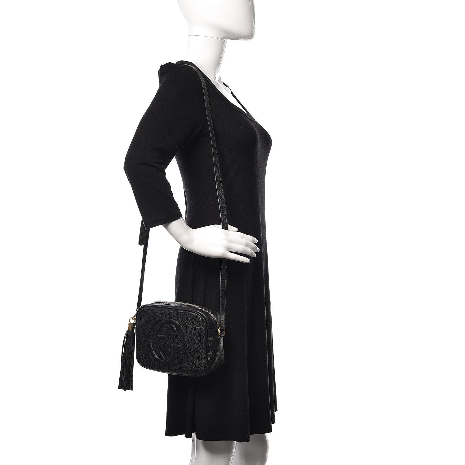 Gucci Pebbled Calfskin Small Soho Disco Bag Black 2 of 16