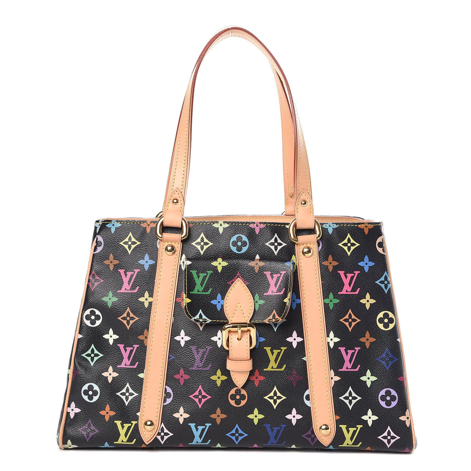 Louis Vuitton Monogram Multicolor Aurelia MM Black 1 of 12