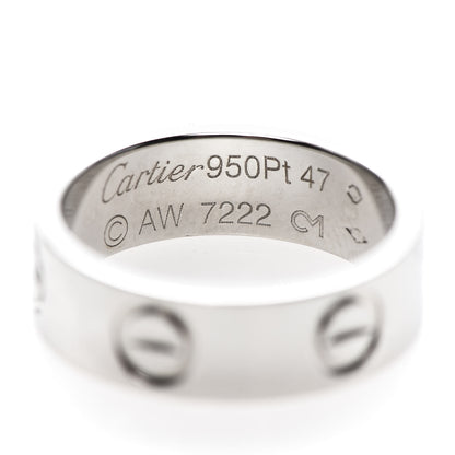 Cartier Platinum 5.5mm LOVE Ring 47 4 4 of 4