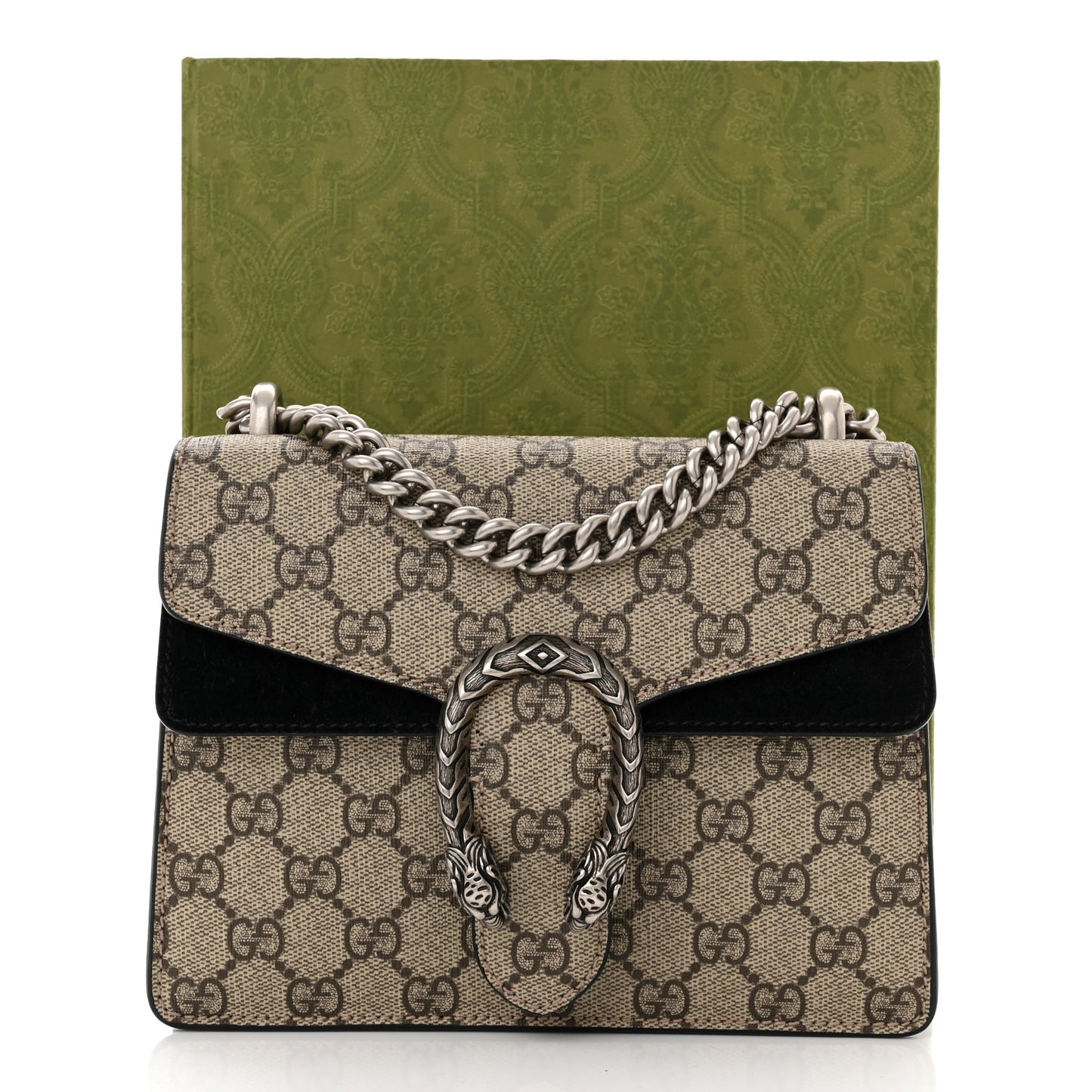 GG Supreme Monogram Mini Dionysus Shoulder Bag Black