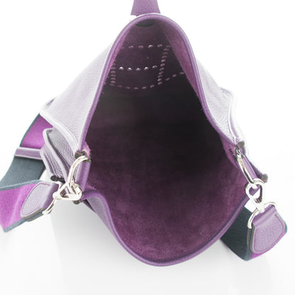 Hermes Taurillon Clemence Amazone Evelyne III PM Ultraviolet 5 of 7