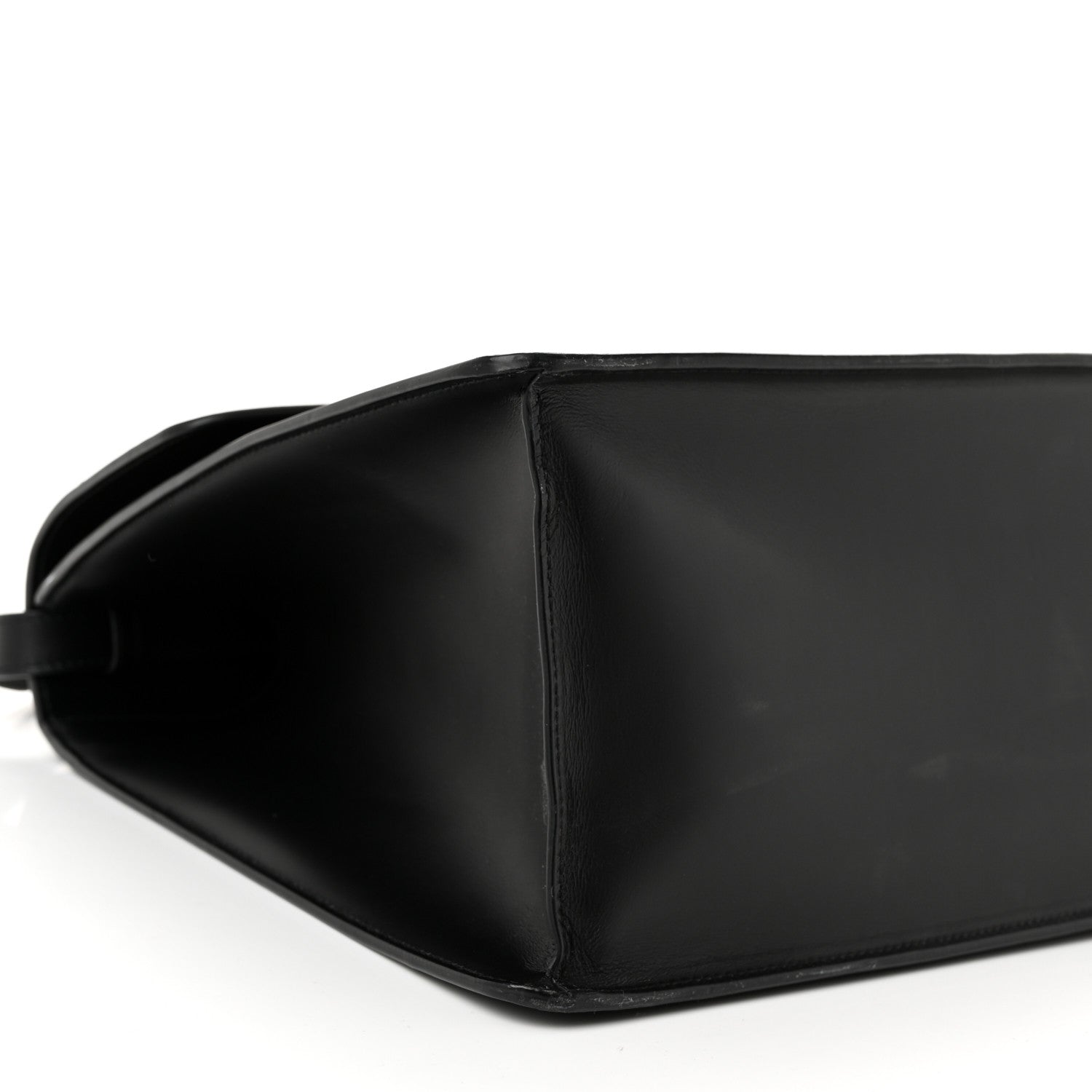 Gucci Calfskin Maxi Sylvie Top Handle Bag Black 9 of 11