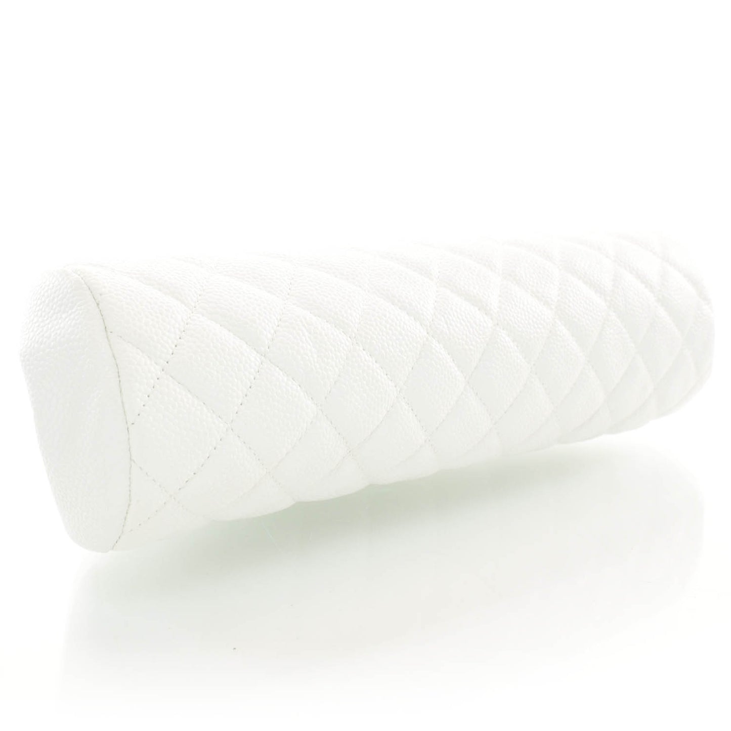 Caviar Quilted Timeless Clutch White