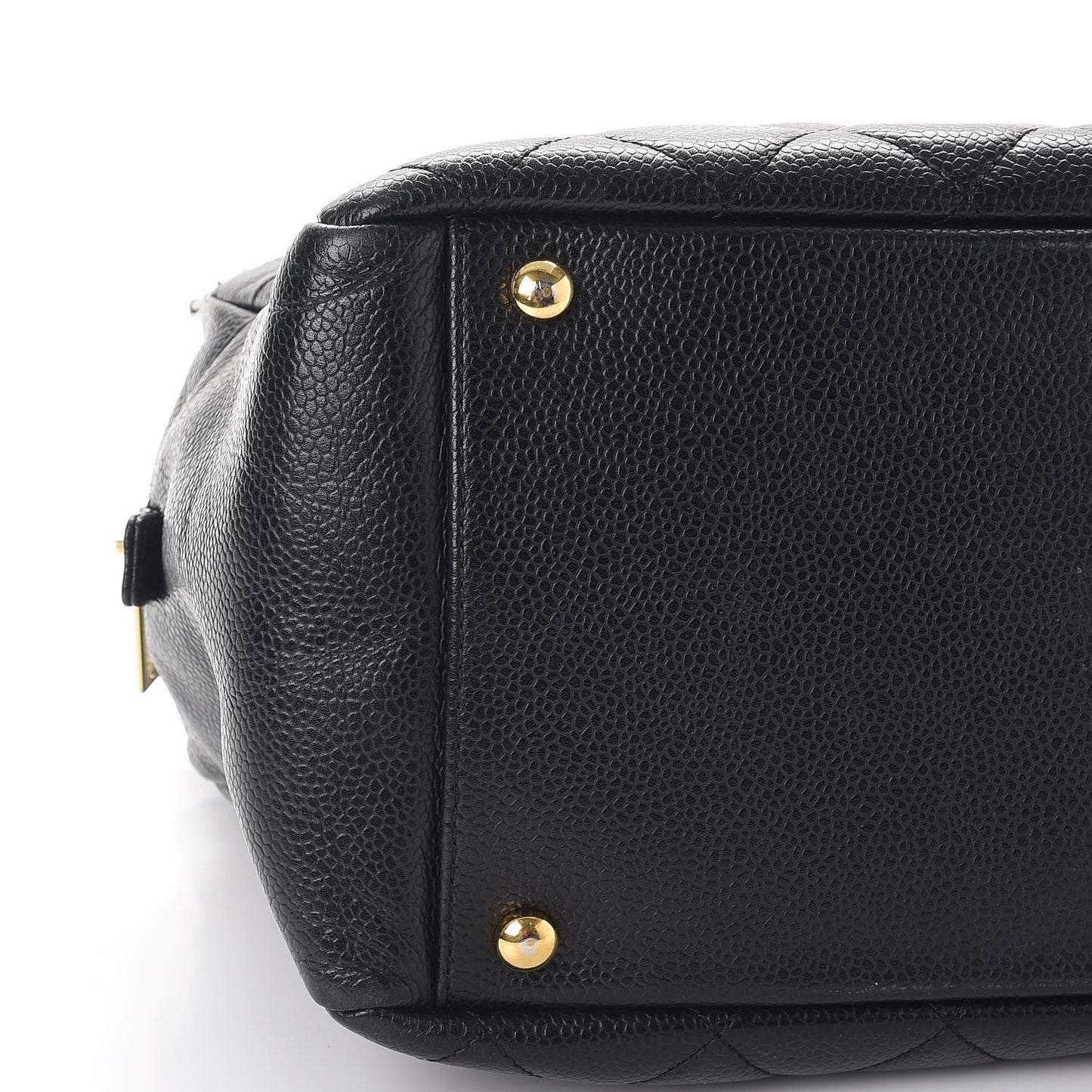 Caviar Quilted Petit Timeless Tote PTT Black