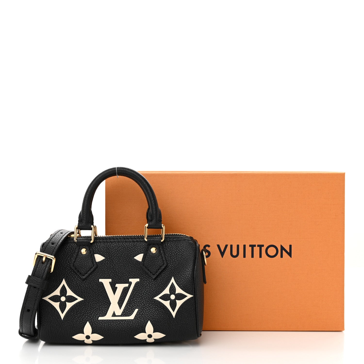 Louis Vuitton Empreinte Monogram Giant Nano Speedy Black Beige 10 of 10