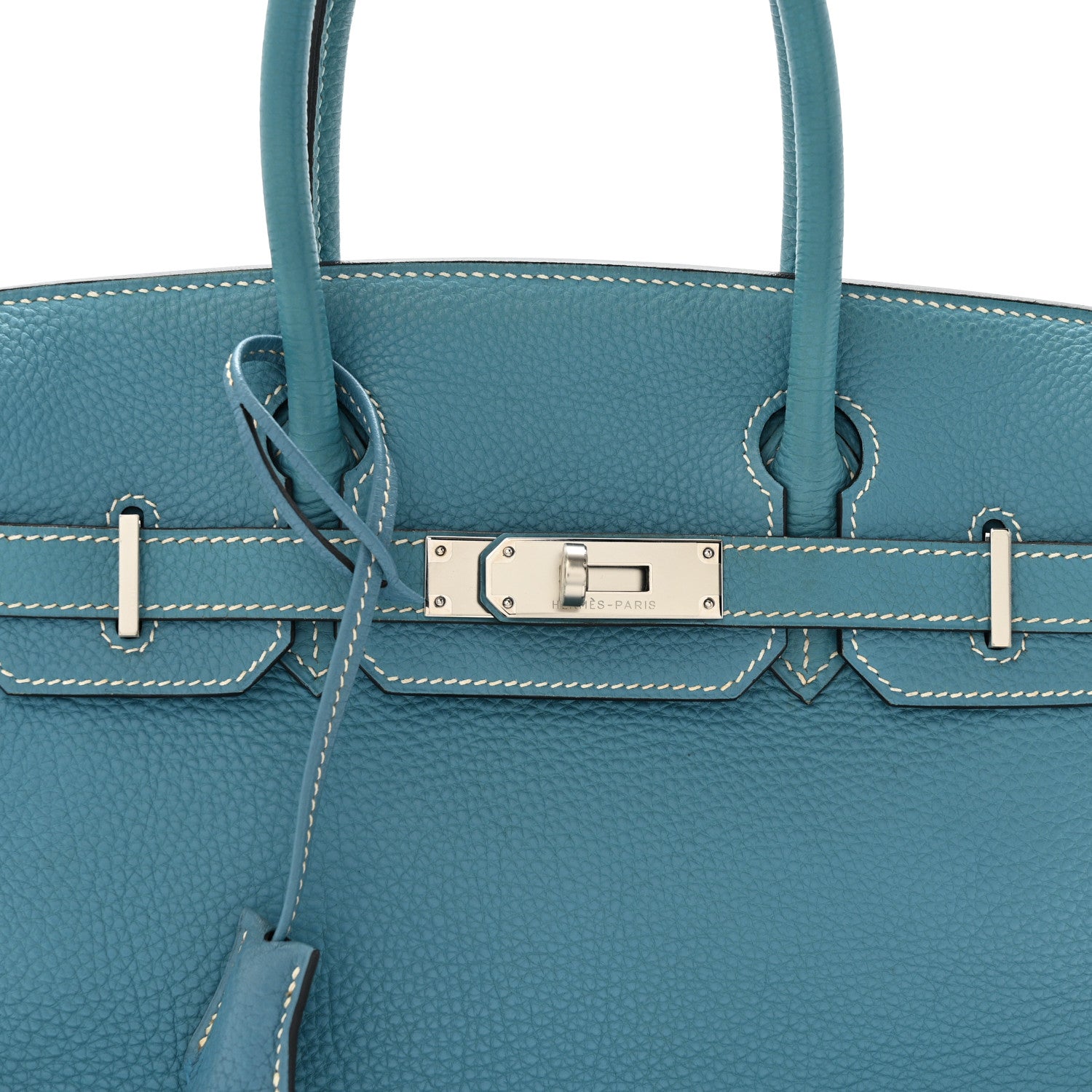 Hermes Togo Birkin 30 Blue Jean 8 of 13