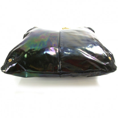 Jimmy Choo Patent Tasha Hobo Petrol 4 of 9
