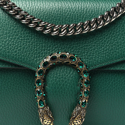Gucci Pebbled Calfskin Small Dionysus Shoulder Bag Emerald 8 of 10