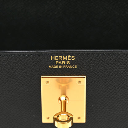 Hermes Epsom Kelly Sellier 32 Black 6 of 15