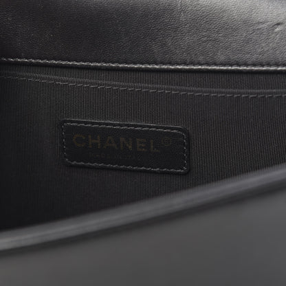 Chanel Lambskin Quilted Medium Boy Flap Black 6 of 14