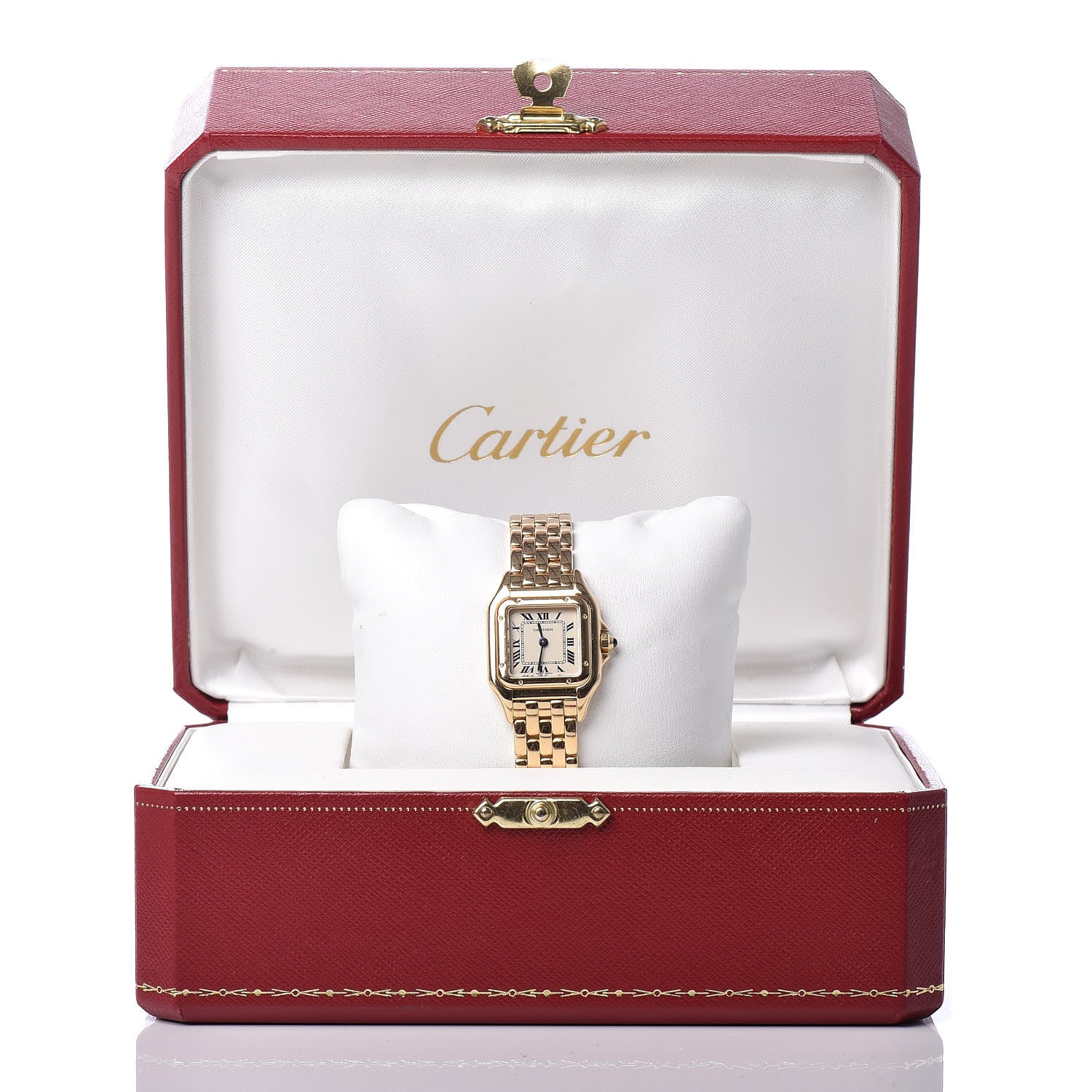 Cartier 18K Yellow Gold 22mm Panthere Quartz Watch 9 of 9