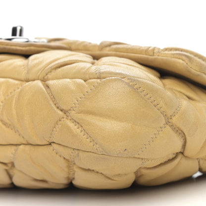 Chanel Calfskin Quilted Medium Bubble Quilt Flap Bag Beige 10 of 15