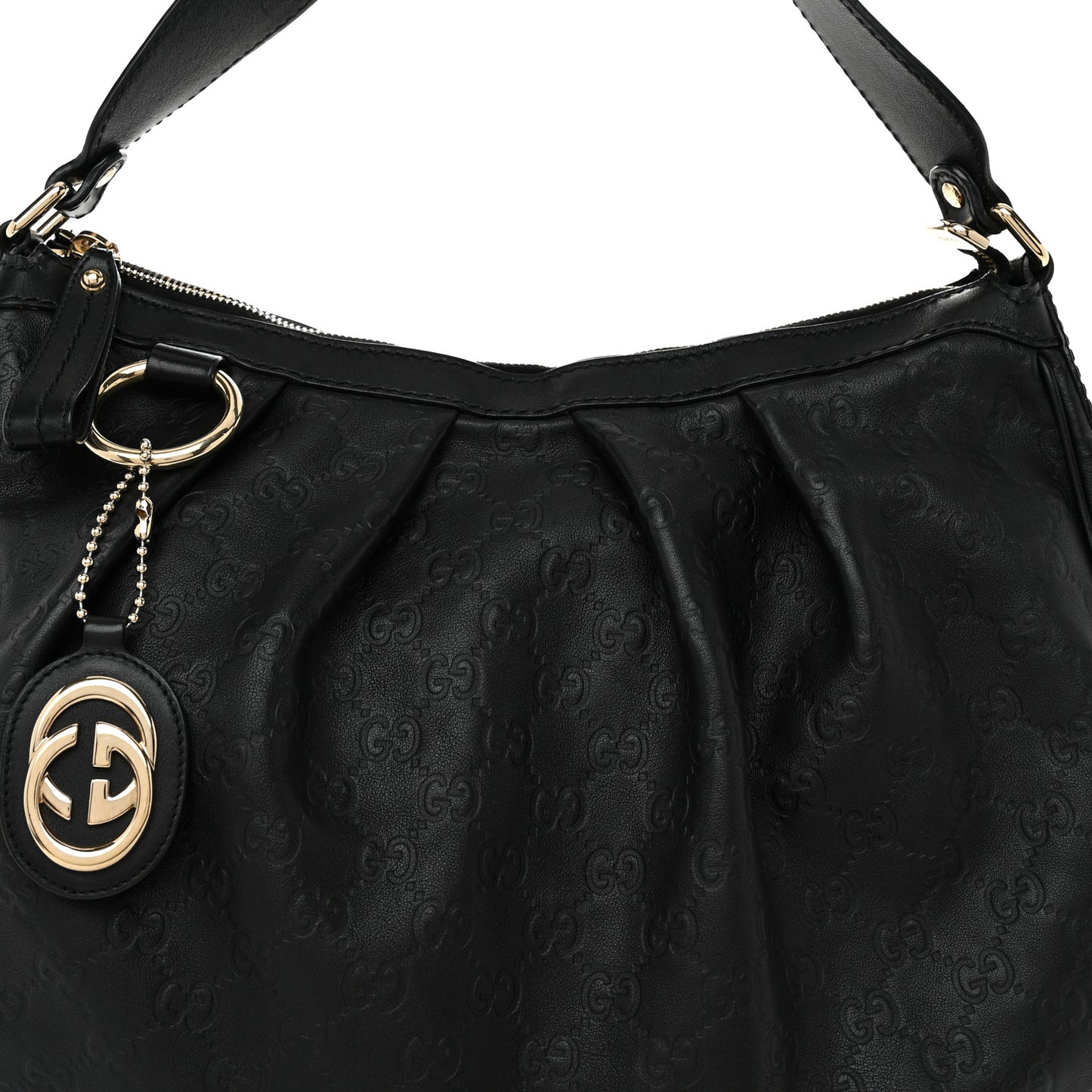 Guccissima Medium Sukey Hobo Black