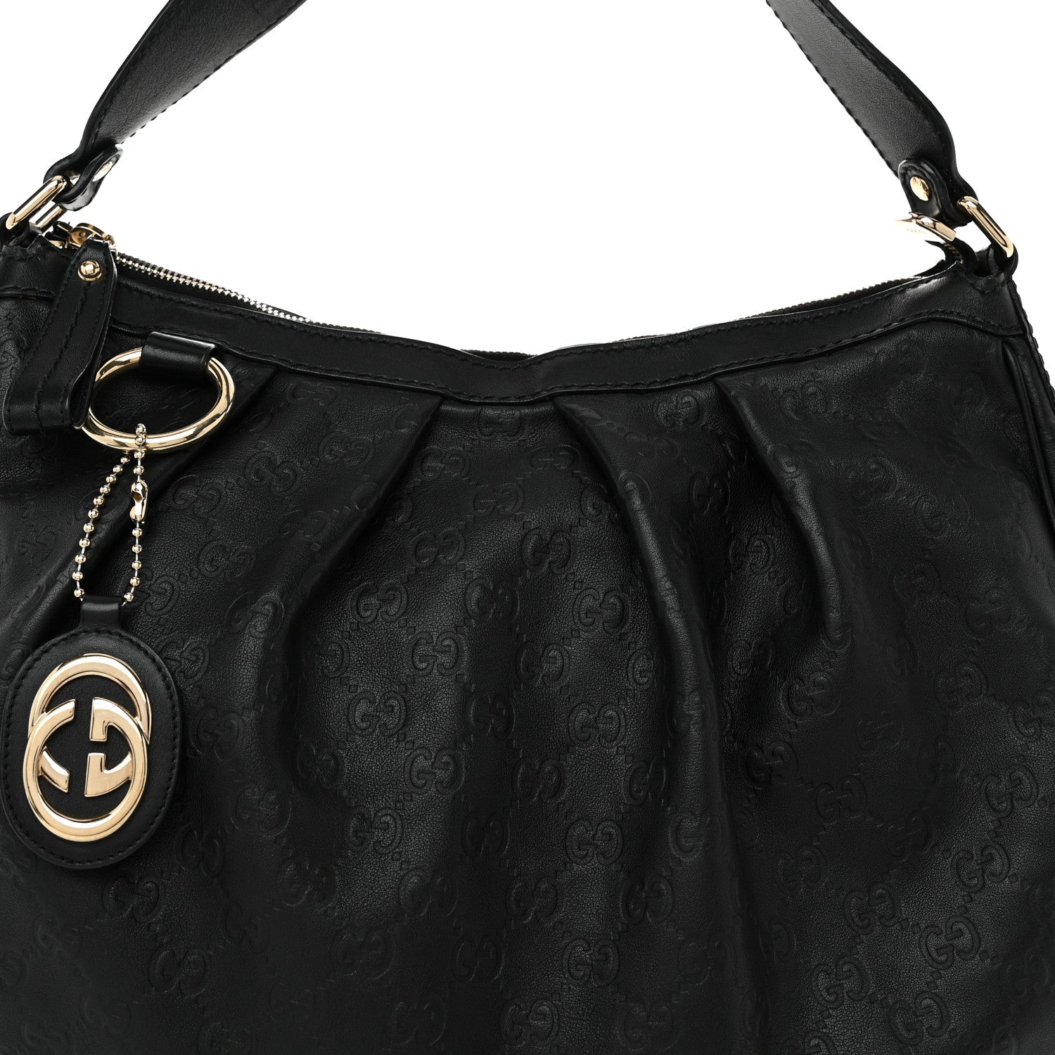Gucci Guccissima Medium Sukey Hobo Black 8 of 10