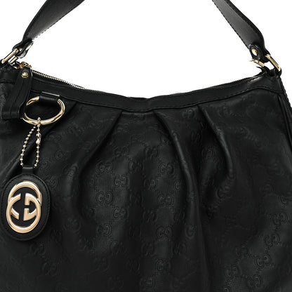 Gucci Guccissima Medium Sukey Hobo Black 8 of 10