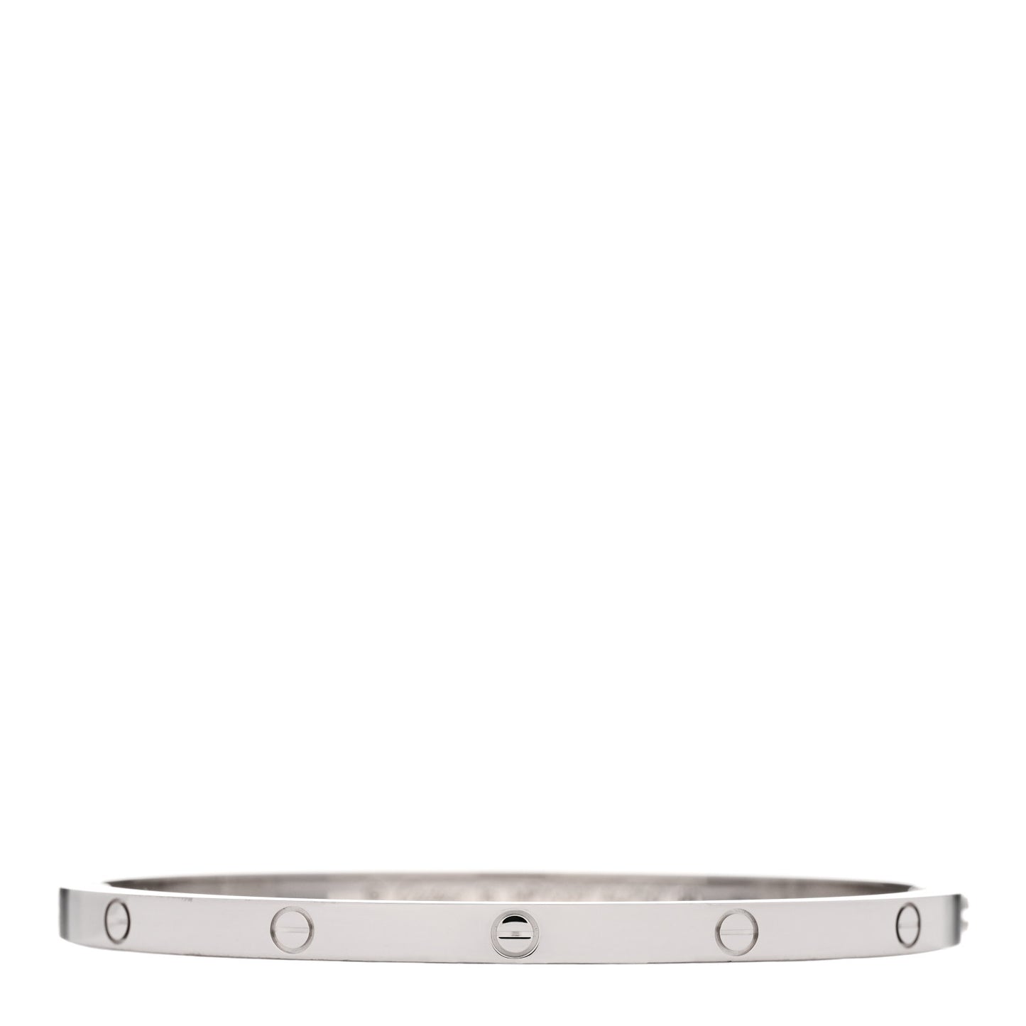18K White Gold Small LOVE Bracelet 16