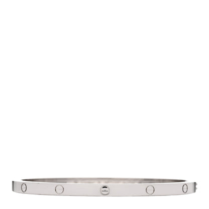 Cartier 18K White Gold Small LOVE Bracelet 16 1 of 4