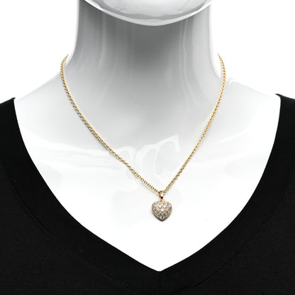 Cartier 18K Yellow Gold Diamond Large Heart Paved Pendant Necklace 2 of 6