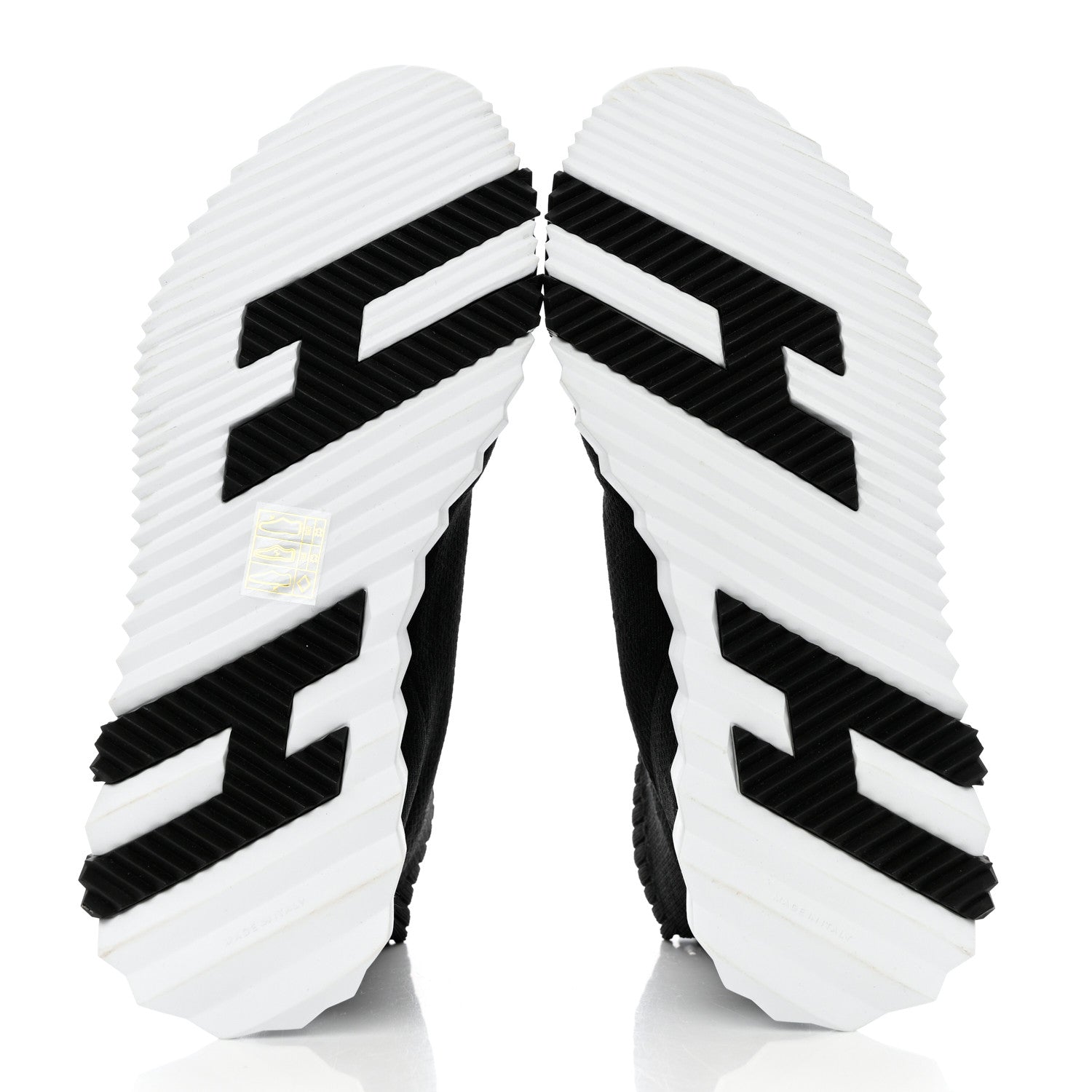 Hermes Technical Canvas Goatskin Fun Sneakers 36.5 Black White 5 of 8