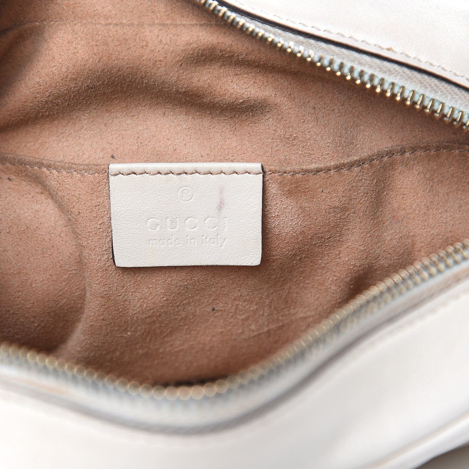 Gucci Calfskin Matelasse Mini GG Marmont Chain Shoulder Bag White 6 of 18