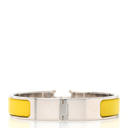 Hermes Enamel Narrow Clic Clac H Bracelet PM Chartreuse 3 of 6