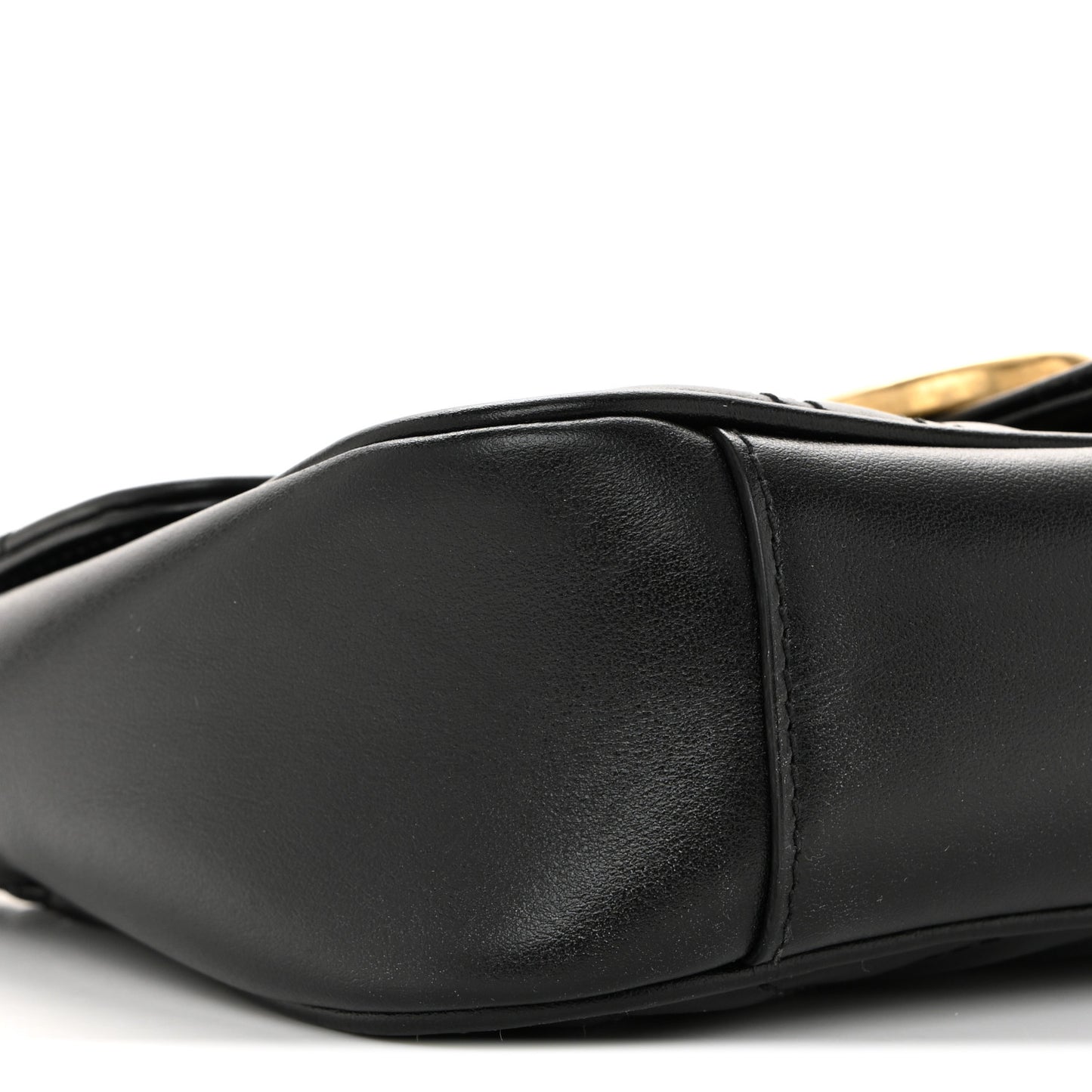 Calfskin Matelasse Mini GG Marmont Shoulder Bag Black