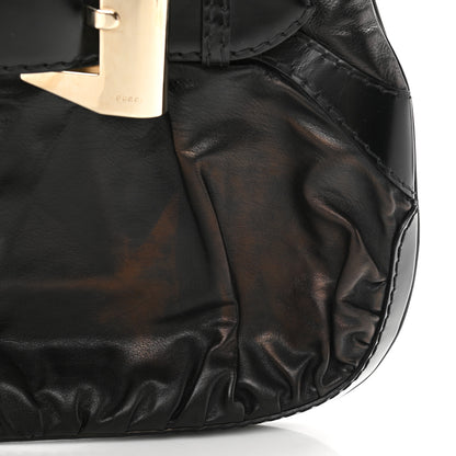 Gucci Calfskin Queen Bow Hobo Black 12 of 12