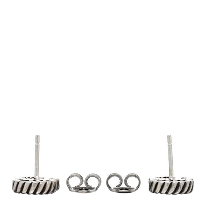 Gucci Sterling Silver Torchon Double G Earrings 3 of 4