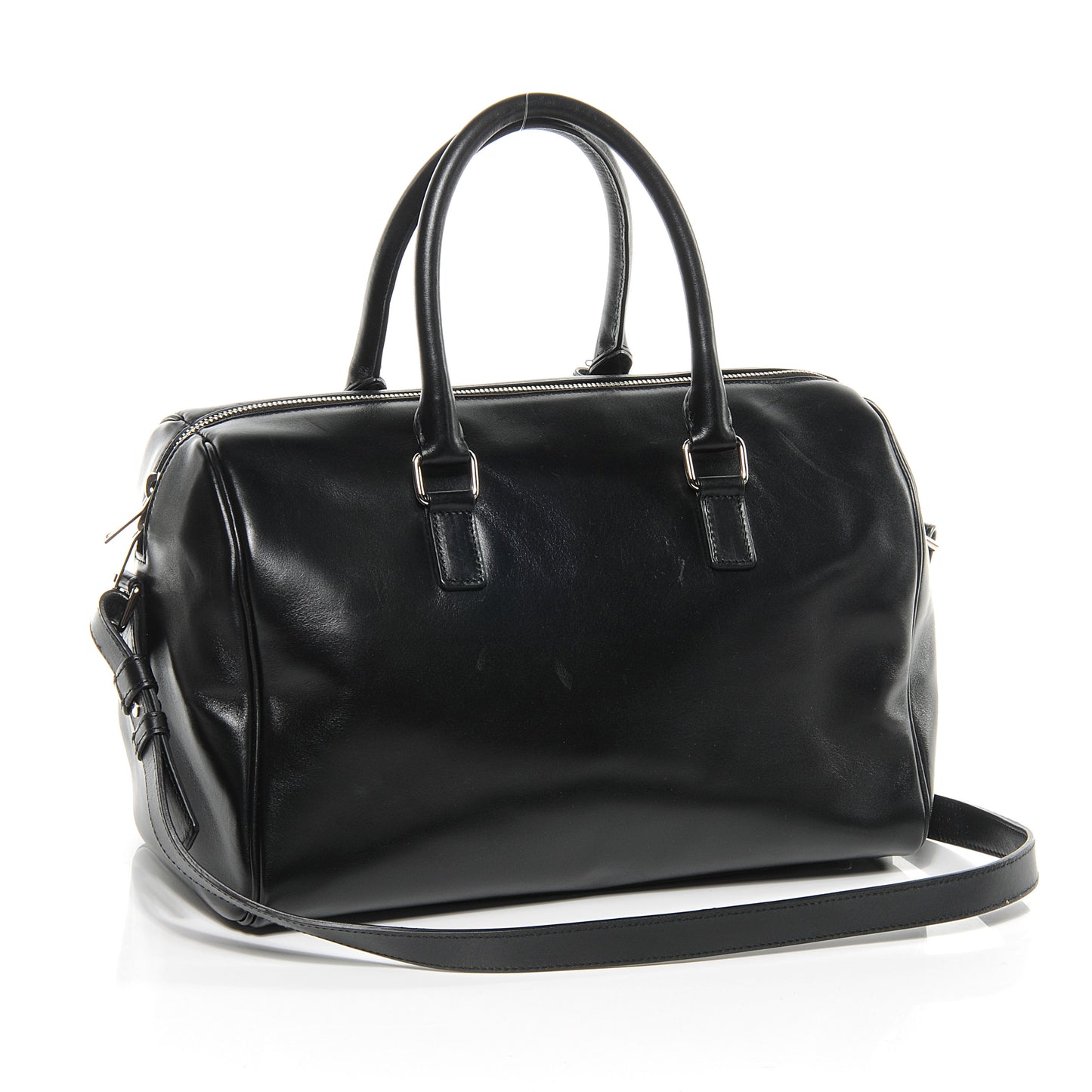 Leather Studded Duffle 6 Black