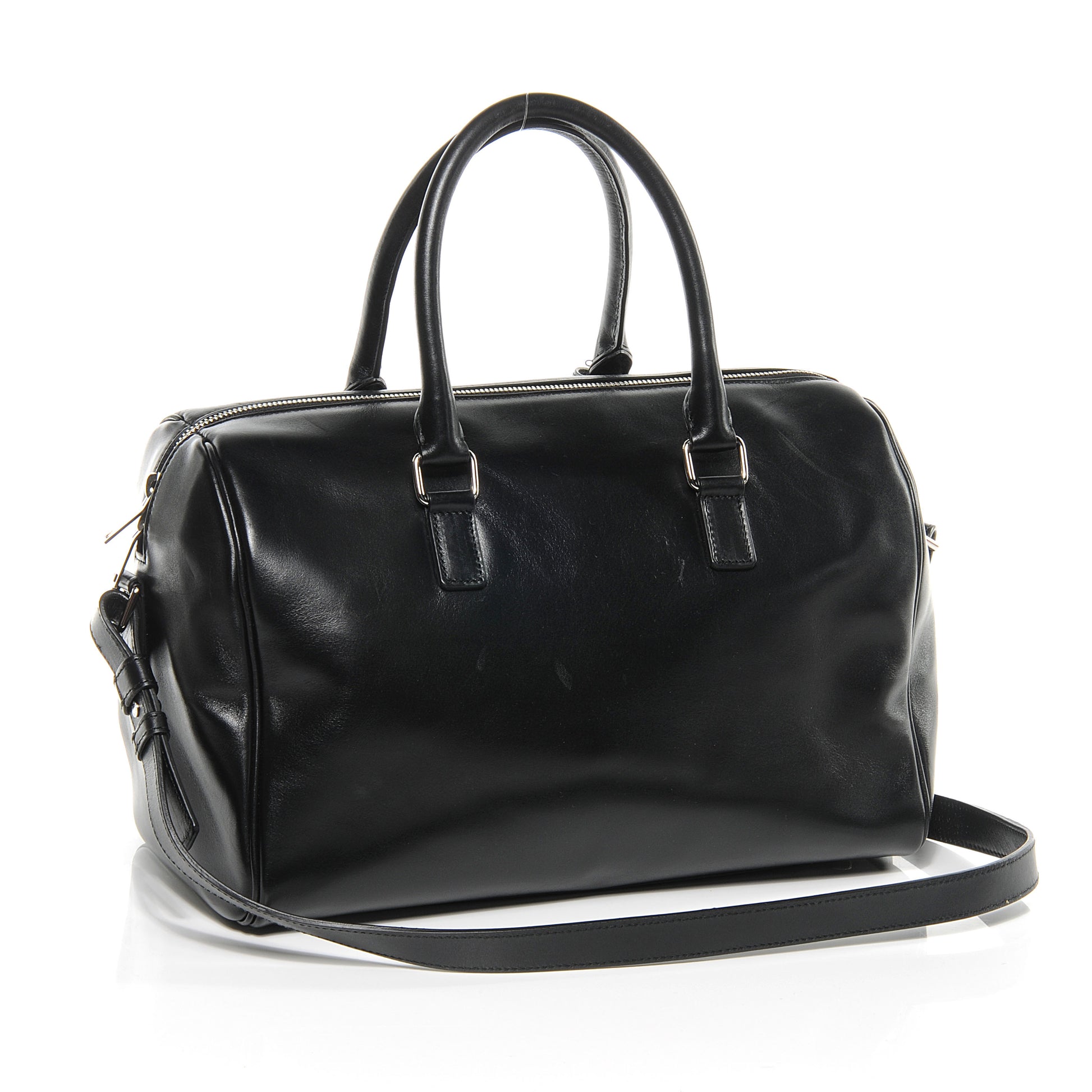 Saint Laurent Leather Studded Duffle 6 Black 3 of 8
