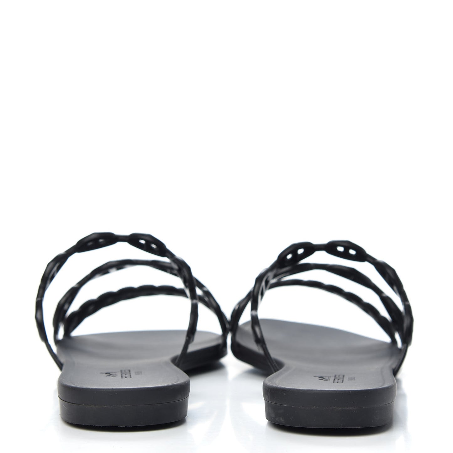 Rubber Chaine d'Ancre Rivage Sandals 35 Black