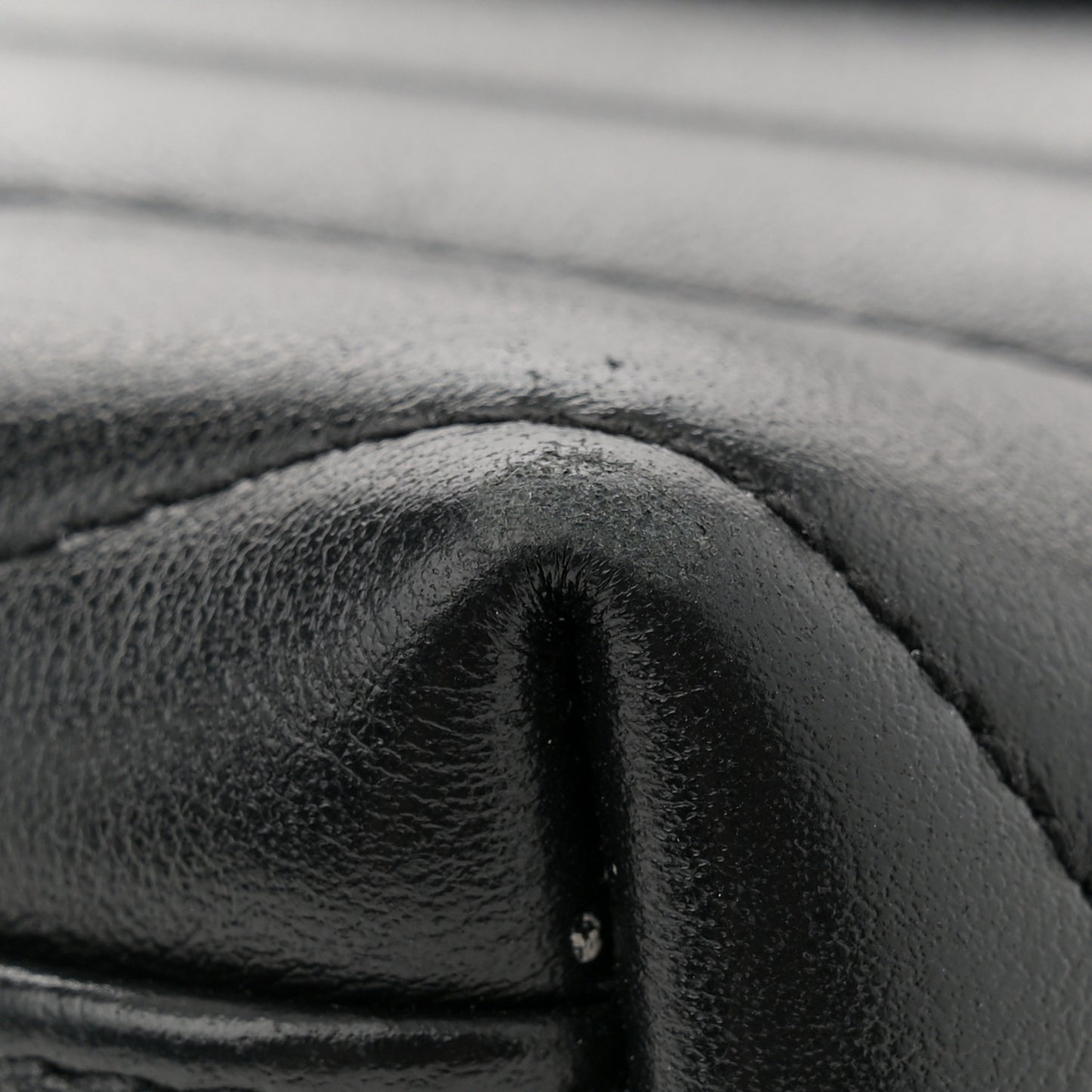 Calfskin Y Quilted Monogram Toy Loulou Crossbody Bag Black