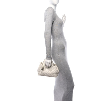 Christian Dior Calfskin Macrocannage Small Toujours White 2 of 11